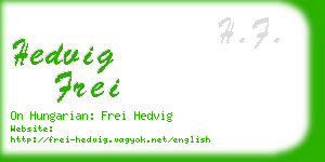 hedvig frei business card